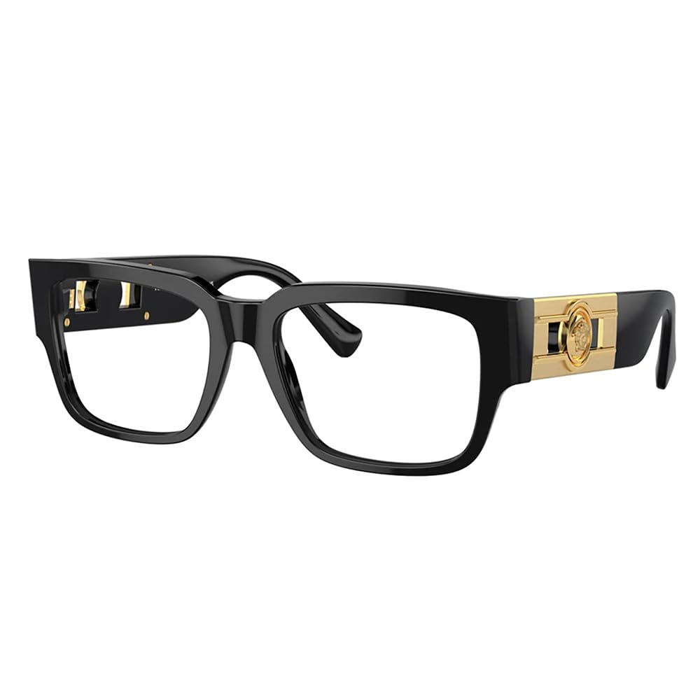 BBxyb185ページ Amazon.com: Versace ICONIC VE 3350 GB1 Black Plastic Square